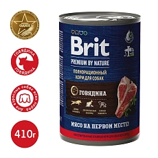 Brit Premium by Nature консервы для взрослых собак всех пород (Говядина)